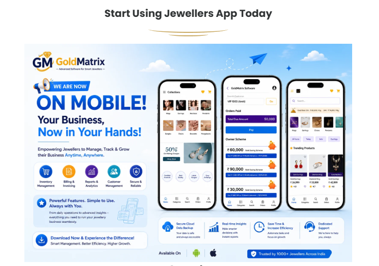 Start Using Jewellers App Today