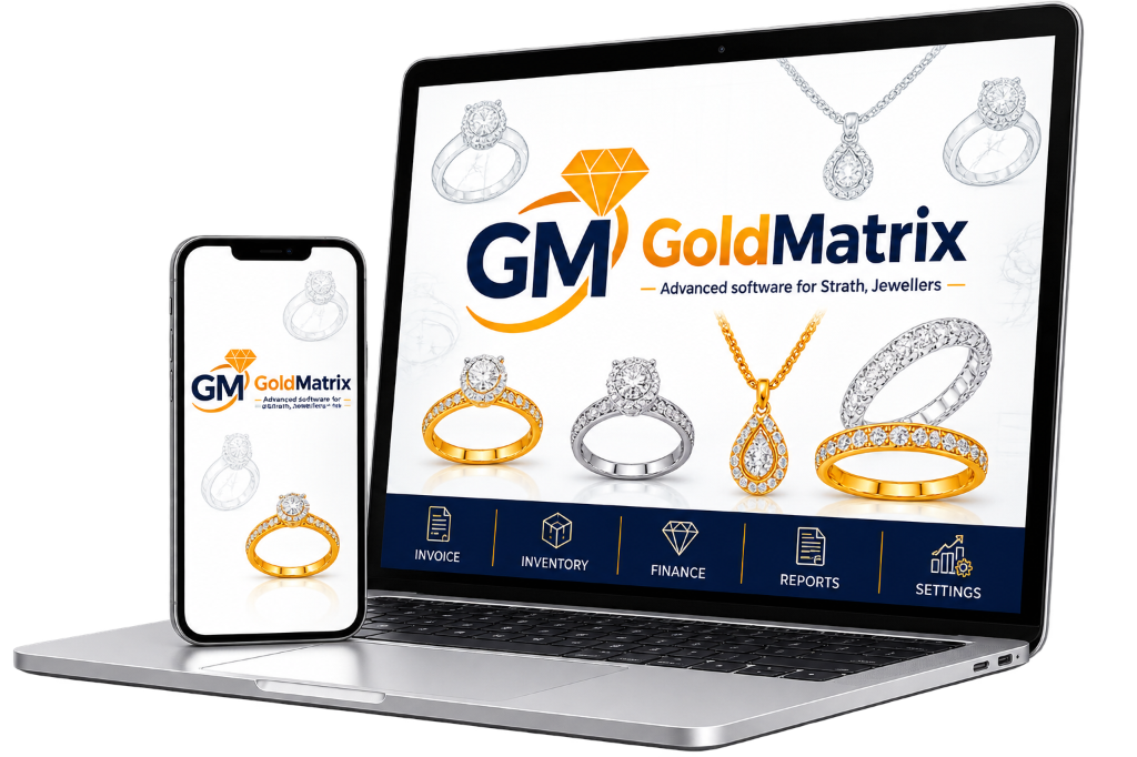 GoldMatrix Jewellery ERP Laptop & Mobile